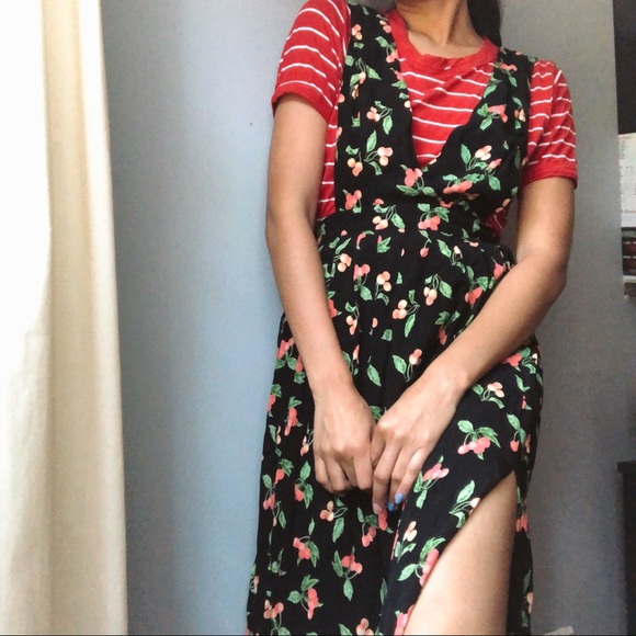 h&m cherry dress